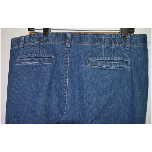 Hannah Women's Denim Blue Jeans Pants Size 16 Capri Length - Picture 4 of 6